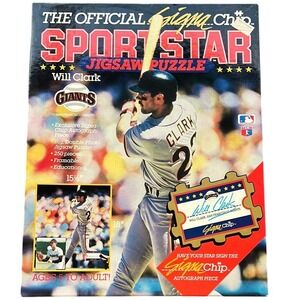 Will Clark MLB Sigma Chip Sportstar Jigsaw Puzzle 250 SF Giants Vintage Sealed‎